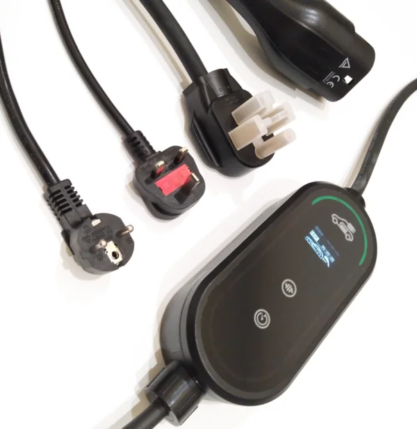 Cargador portátil para vehículos eléctricos tipo 2 de 3 kW
