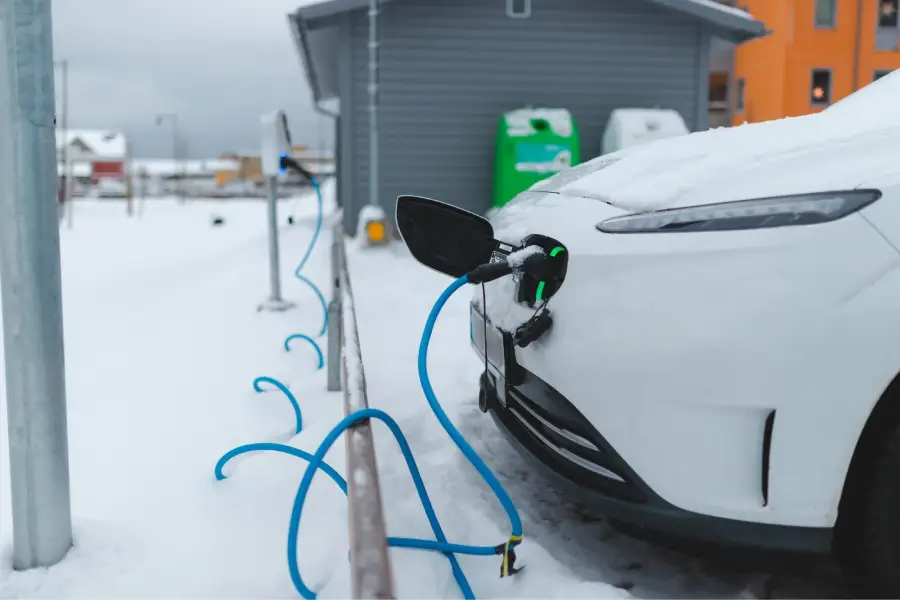 charging a car with a 22kw charger