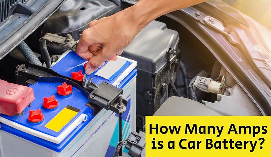 how many amps is car battery