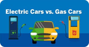 Coche de gasolina vs. vehículo eléctrico