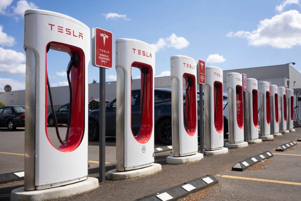 tesla charging station