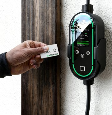 portable ev charger with rfid cards